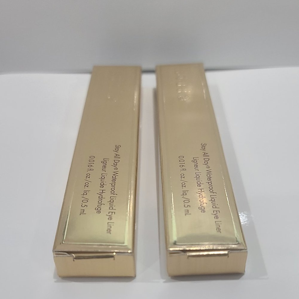 1/2 PRICE! ✅ 2 x Stila #DARK BROWN Stay All Day Waterproof Liquid Eyeliners - Picture 5 of 6